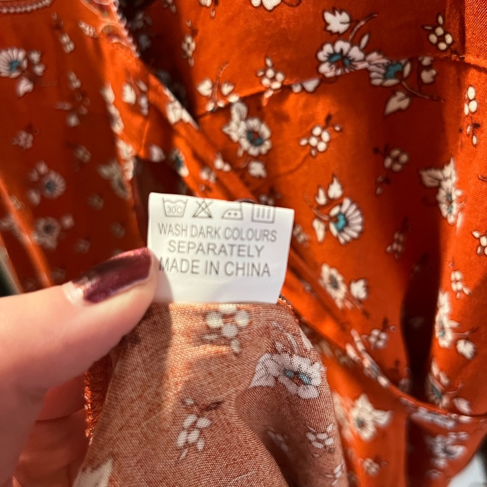Patterned Maxi Wrap Dress - Picture 9 of 9